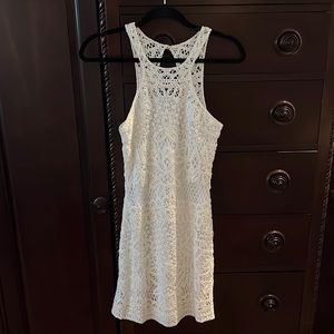 Lilly Pulitzer white crochet mini dress